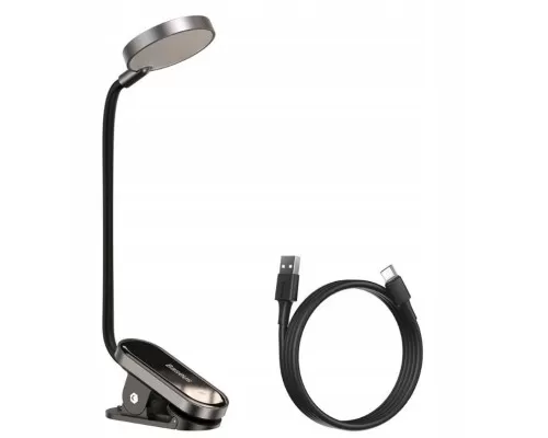 Лампа Baseus Comfort Reading Mini Clip Lamp Dark Gray (DGRAD-0G) для читання