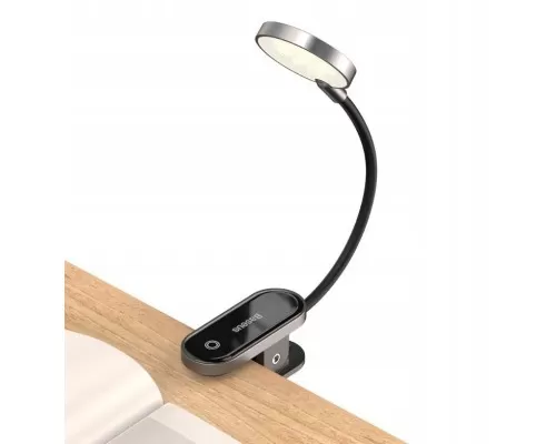 Лампа Baseus Comfort Reading Mini Clip Lamp Dark Gray (DGRAD-0G) для читання