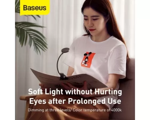 Лампа Baseus Comfort Reading Mini Clip Lamp Dark Gray (DGRAD-0G) для читання Лампа Baseus Comfort Reading Mini Clip Lamp Dark Gray (DGRAD-0G) для читання