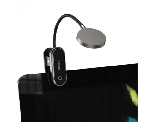Лампа Baseus Comfort Reading Mini Clip Lamp Dark Gray (DGRAD-0G) для читання Лампа Baseus Comfort Reading Mini Clip Lamp Dark Gray (DGRAD-0G) для читання