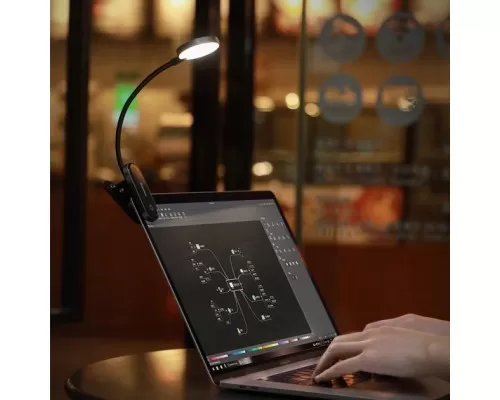 Лампа Baseus Comfort Reading Mini Clip Lamp Dark Gray (DGRAD-0G) для читання Лампа Baseus Comfort Reading Mini Clip Lamp Dark Gray (DGRAD-0G) для читання